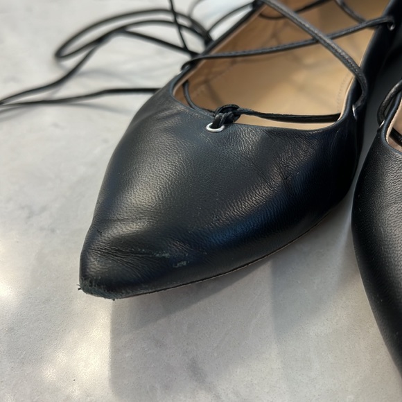 J.Crew Lace Up Ballerina Flats - Picture 3 of 8